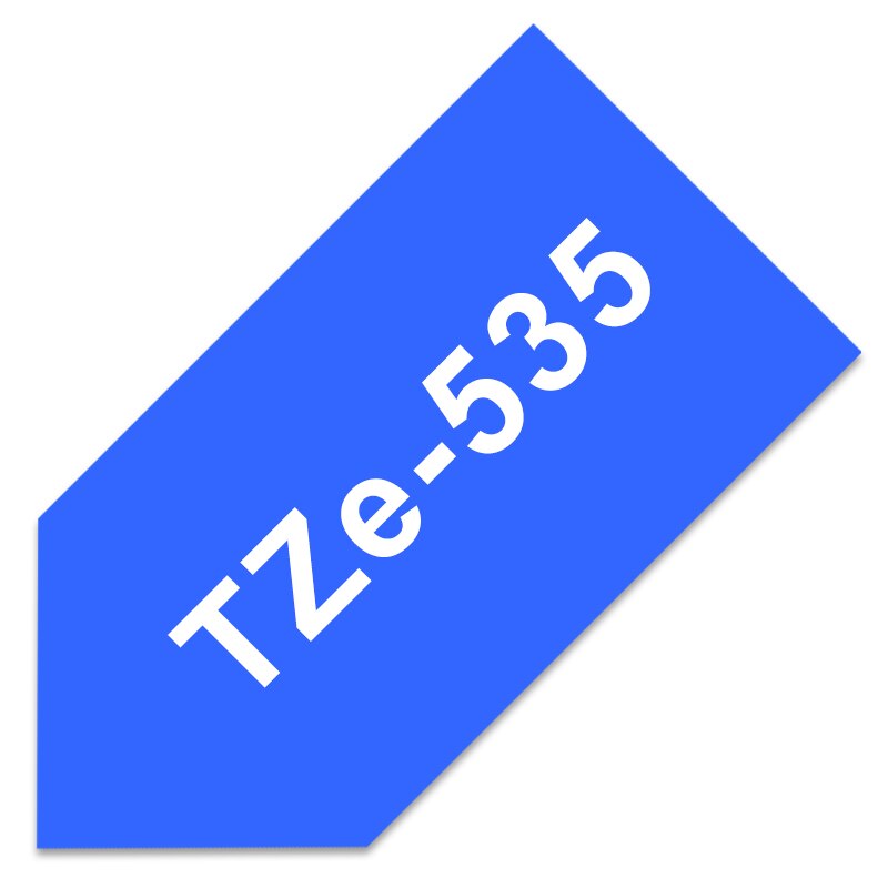 TZe-231 Label Tapes for Brother P-touch 12mm Tape 1PCS TZe 231 Black on White tze Tape Compatible for Brother PTH100 PTD210: white on blue