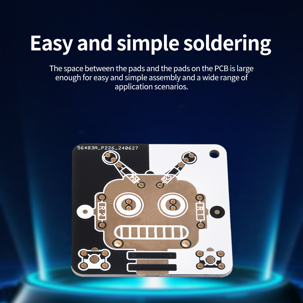  Robot Solder Practice Projects DIY Electronics Kits Circuit Boards Trainning Board with Battery for Beginners Students and DIY