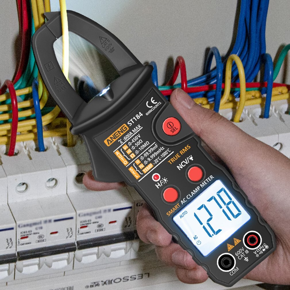 Smart Digital Clamp Meter ST184 Without Battery Digital Multimeter Clamp Meter Measuring Tester