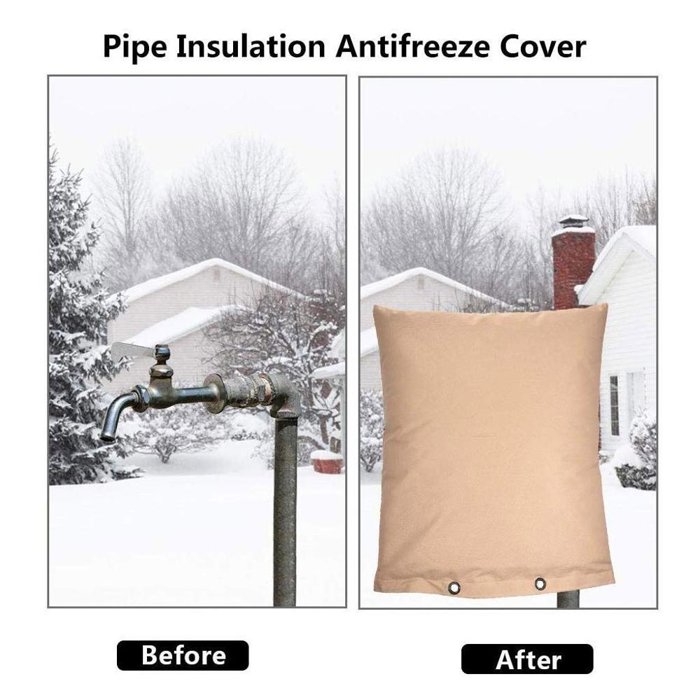 Winter water pipe anti-freeze cover faucet gray insulation bag water valve pipe anti-freezing protective cover 20N1