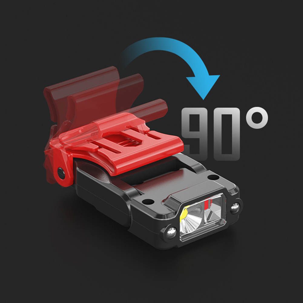 Linterna frontal de inducción LED portátil, recargable linterna de cabeza, Clip de sombrero, luz de Camping, Mini luz de trabajo al aire libre, lámpara de pesca