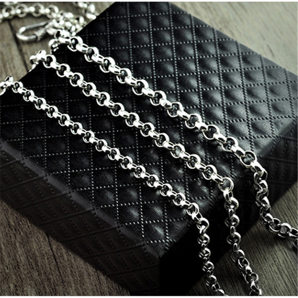 100% 925 lange halsketten aus sterlingsilber mit belcher-kette 3.5 - 5.5mm geeignet für anhänger, thailändischer silberschmuck für damen und herren