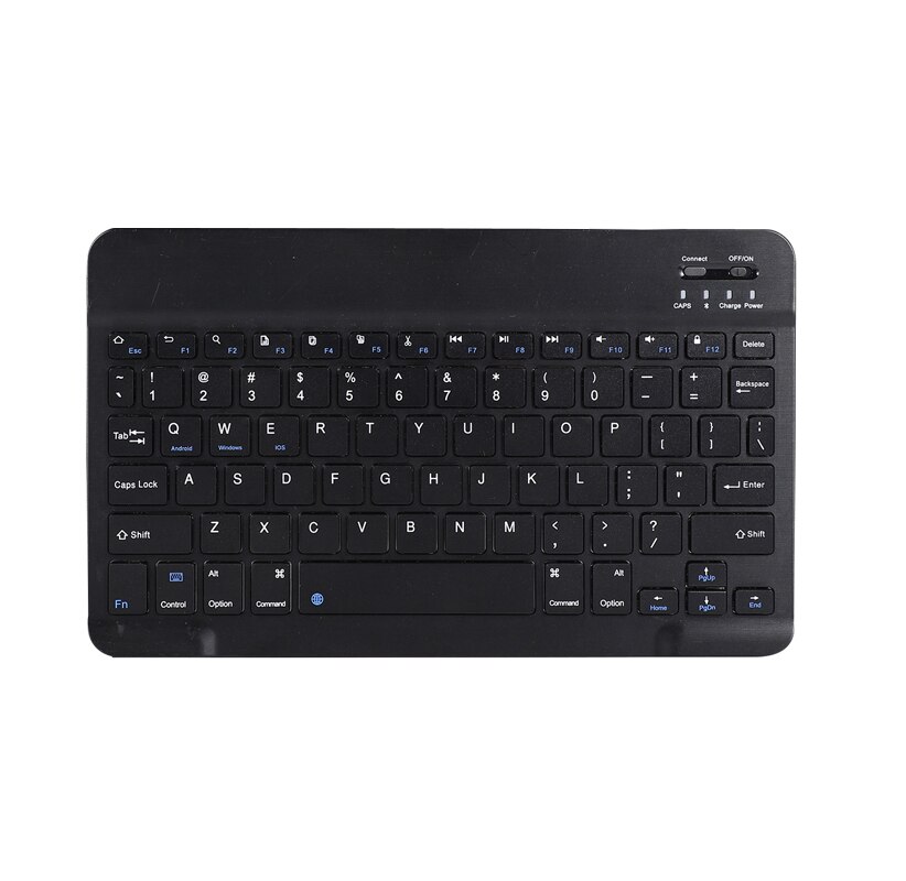 Teclado y ratón inalámbricos con Bluetooth Para Apple, iPad Pro, iPhone, tableta, Xiaomi, Samsung, Huawei: black keyboard