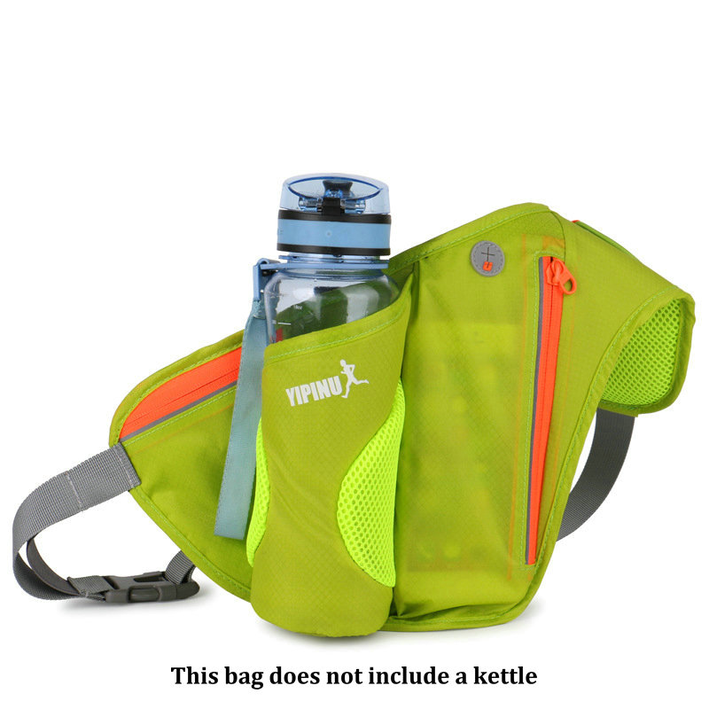 Running Tas Riem Pack Outdoor Marathon Water Fles Riem Pouch Jogging Fietsen Camping Wandelen Sport Mobiele Telefoon Zak: A green