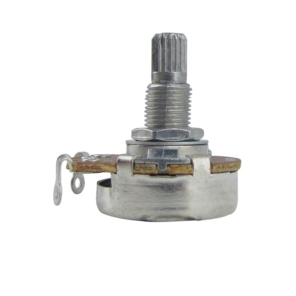 FLEOR 4pcs Full Size Pots Long Split Shaft Guitar Potentiometers A500K A250K B250K A500K for Choose