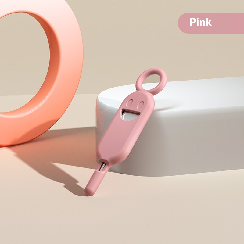 Smiley Twarz projekt anty-Stracony Narzędzie robić wyciągania karty SIM 3 w 1 i uchwyt na kartę pamięci - przenośny brelok robić telefonu - łatwa wymiana karty SIM: Niebieski