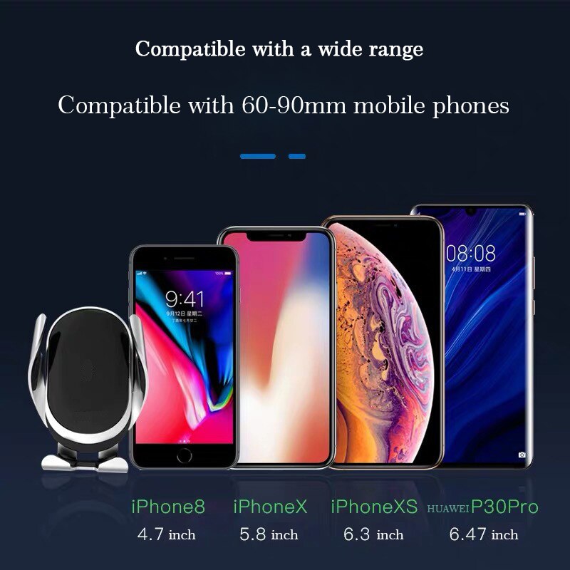 Auto Draadloze Oplader Auto Mobiele Telefoon Houder Air Vent Mounts Stand Beugel Voor Volvo XC40 Xc 40 Auto accessoires