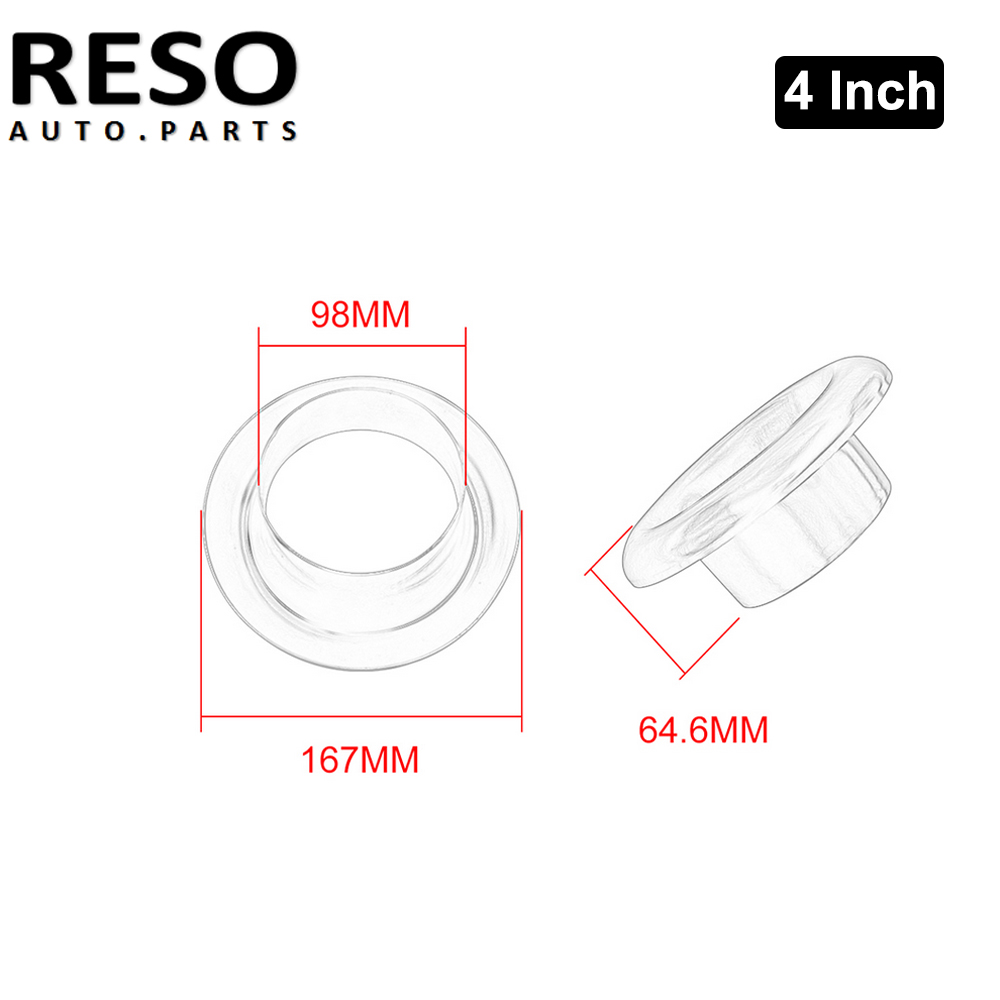 3"Short RAM Air Intake Turbo Cold Air Compressor Intake Inlet Velocity Stack Turbo Horn Kit With Silicone Hose And Clamp