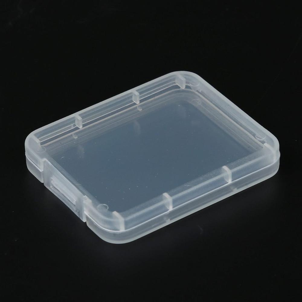 XRHYY 10 Pcs Plastic Transparante Handig Geheugenkaarten Organizer Box Case SD SDHC XD MMC CF Storage Case Kleine Doos