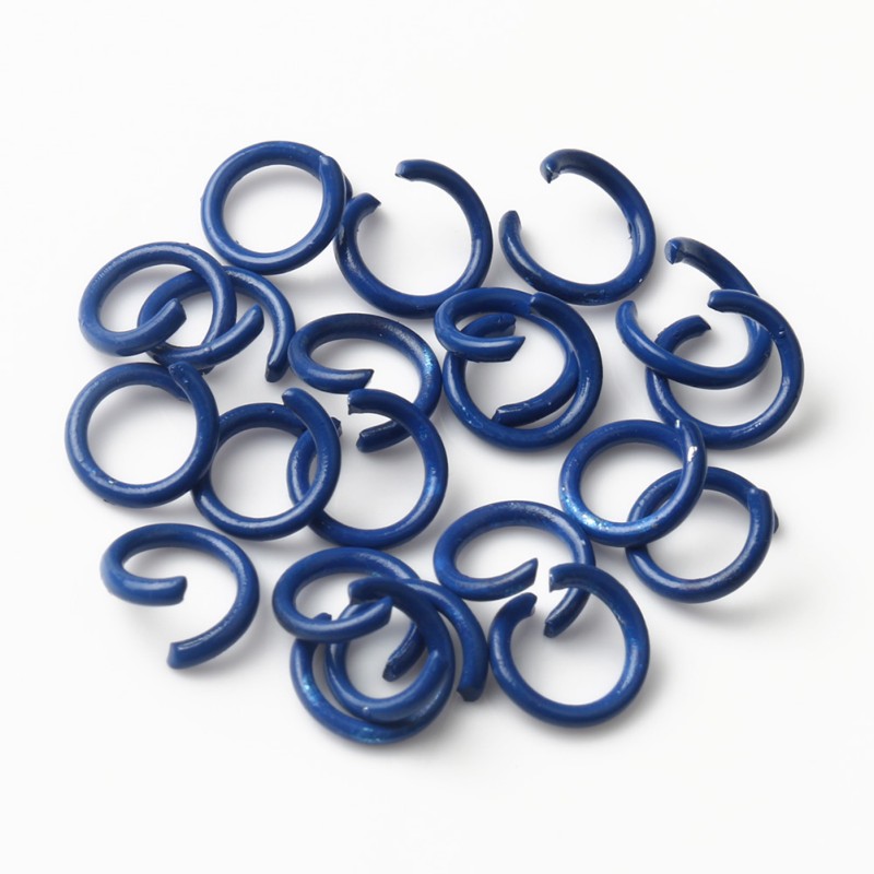 50 sztuk/partia 8mm metalowy otwarty pierścień Jump Multicolor podział pętli pierścienie bransoletka materiały do tworzenia biżuterii Handmade akcesoria DIY