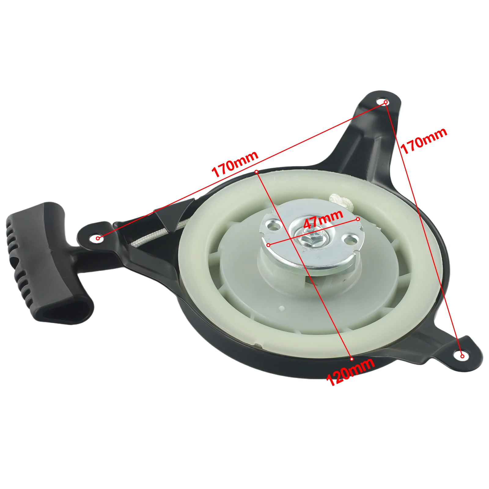 1Pc Terugslag Pull Starter Handstarter Vervangende Onderdelen Voor Einhell GC-PM 46S Grasmaaier Grastrimmer Tuin gereedschap Accessoires