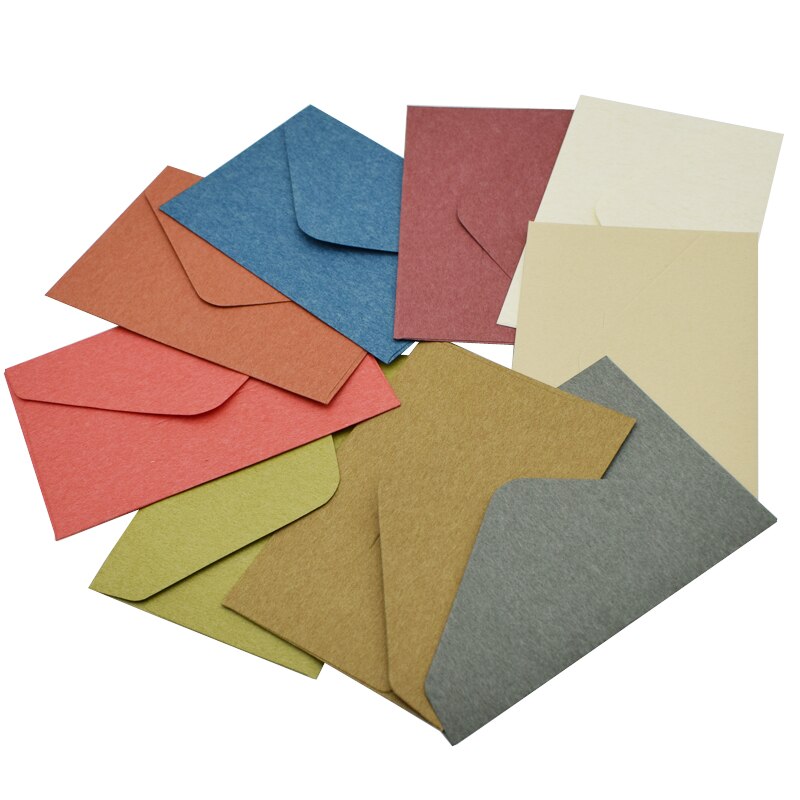 Sobres de papel pequeños clásicos, sobres coloridos en blanco, 10,5x6,7 cm, tarjetas de felicitación, invitación de boda, sobre de , 20 Uds.