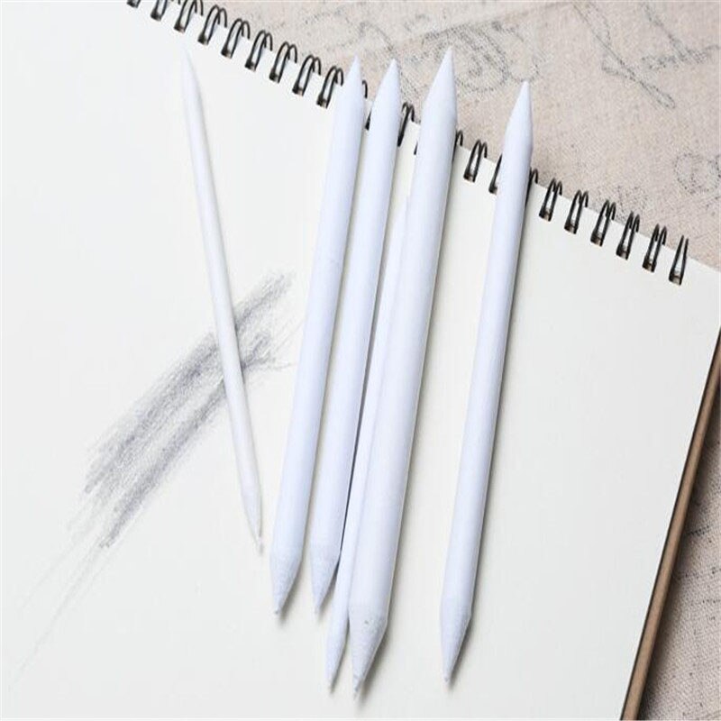 6 Pcs Double Head Art Drawing Tools Pastel Blending Smudge Tortillon Material Sketching Paper Pencil Sketch Correction Pen