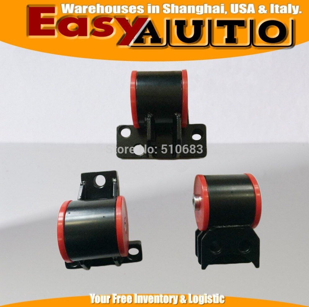 SWAP SOLID ENGINE MOTOR MOUNTS FIT FOR HONDA CIVIC 92-95 D-SERIES TO B-SERIES B16 B18 SI