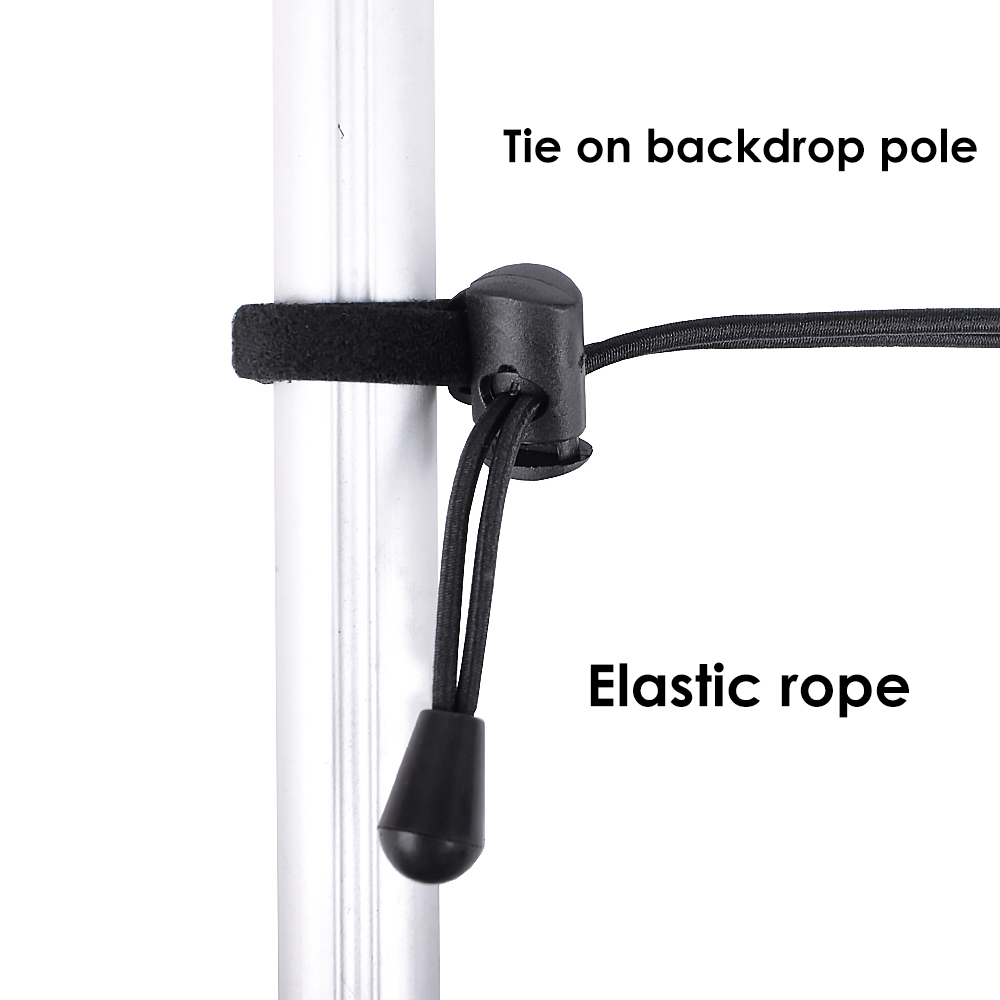 12 PCS/Lot Photo Video Studio Background Backdrop Clamps Clips Holder with 8.2 inches/21 cm Adjustable Elastic Cord