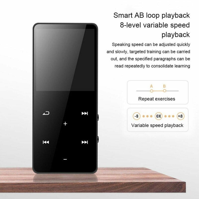 3C YZ MP4 Player With Bluetooth 4GB 8GB 16GB Music Player With Touch Key Fm Radio Video Play E-book Hifi Player MP4