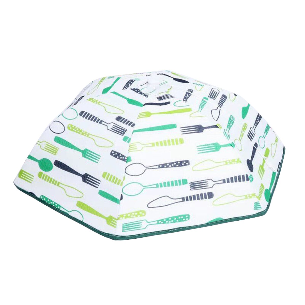5 Kleuren Keuken Voedsel Covers Opvouwbare Bloemen Gedrukt Geïsoleerde Voedsel Cover Met Aluminiumfolie Tafel Schotel Cover Voedsel Paraplu cover: E