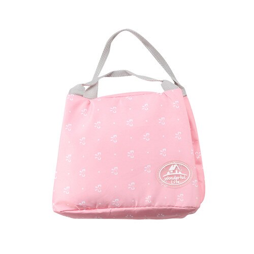 Tragbare Striped Dots muster Lunch Tasche Für Frauen Kinder Thermische Picknick Kühler Isolierte Reise Carry Lagerung Tote Taschen Kühler: Butterfly