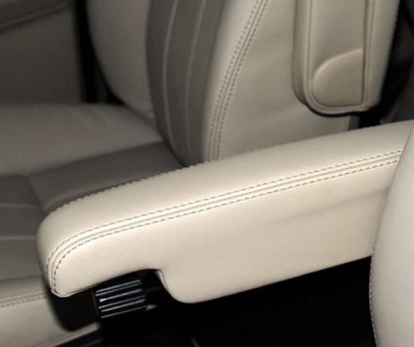 Pour Land Rover Freelander 2 (2007) cuir microfibre côté conducteur/passager accoudoir poignée décor couverture Protection garniture: Jaune / Left and right 2pcs