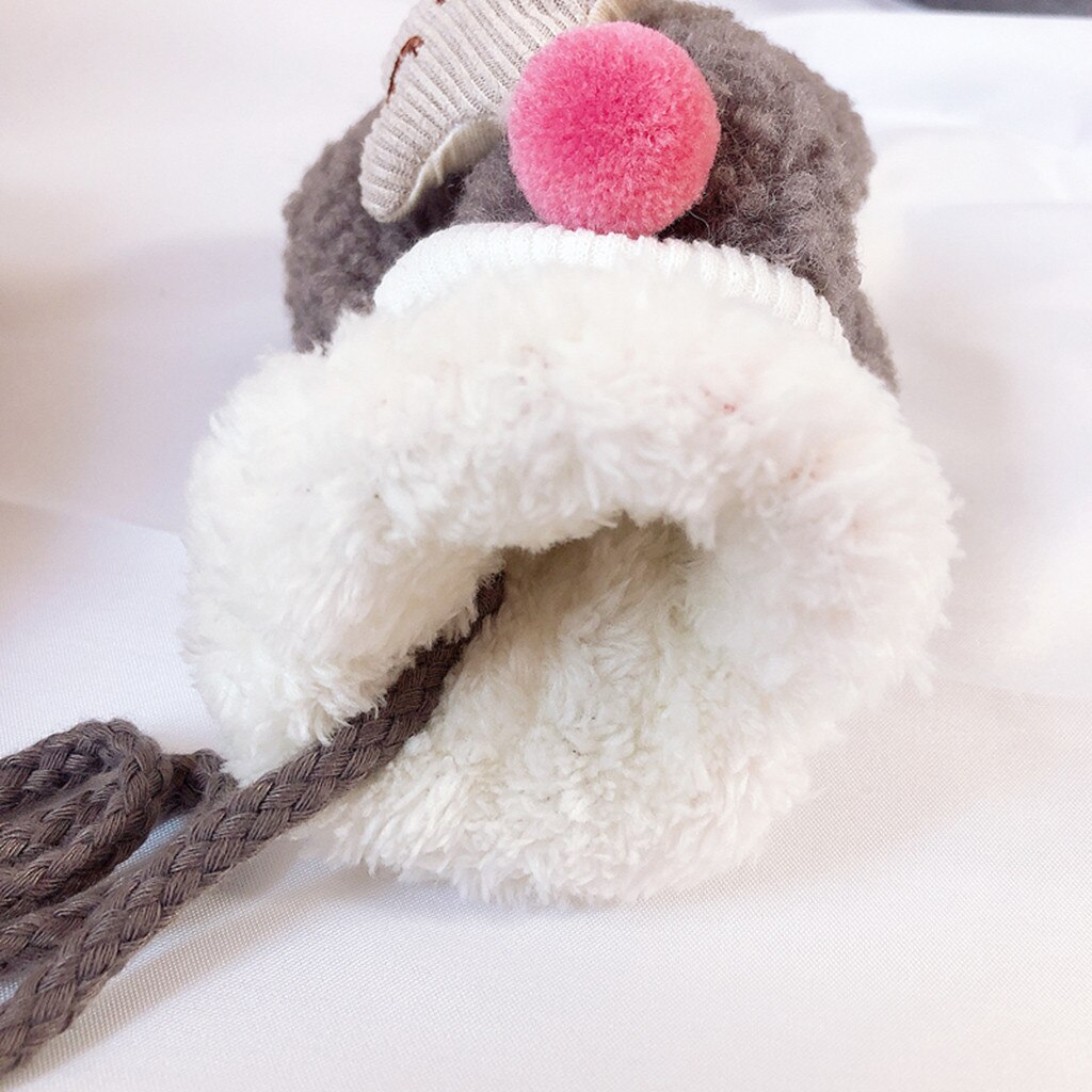 Kleinkind Baby Jungen Mädchen Karikatur Patchwork Volle Finger Winter warm Verdicken Gestrickte Fäustlinge Handschuhe freundlicher freundlicher Nette Handschuhe