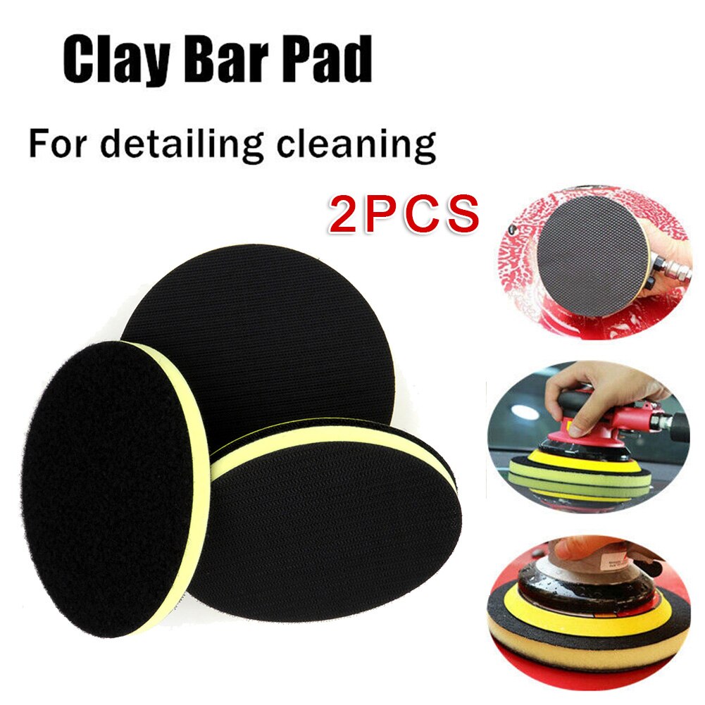 Care Supplies Polishing Disc 2pcs Clay Bar Pad Buffing Cleaning Efficient