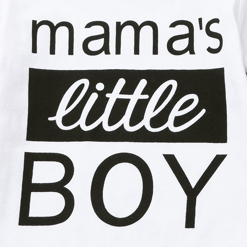 Mama's Born Baby Boy Clothes Newborn Kid Baby Boy 3pcs Clothes Set Letter Romper Bodysuit Pants Hat Outfits ملابس أطفال