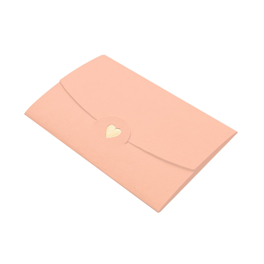 20 Uds. Tarjetas de de boda, papel de oficina, Mini notas de bolsillo, manualidades DIY, corazón amoroso, sobres clásicos multifunción