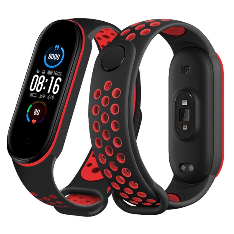 Inteligentna bransoletka dla Xiaomi Mi Band 6 5 pasek silikonowy MiBand 3 4 bransoletka pasek na rękę dla Xiaomi Mi Band 6 wymienny pasek do