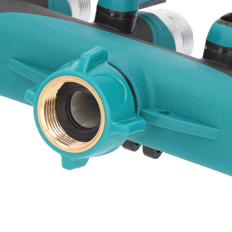 3/4 Inch 4 Way Hose Splitter Metal Valve Water Distribution Controller Connector Garden Lawns Product European Standard Connect