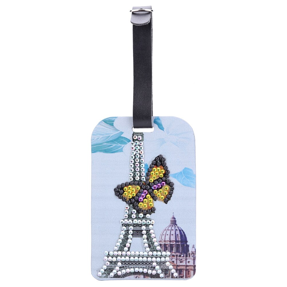 Diamond Painting Luggage Boarding Pass Suitcase Label Butterfly Mandala DIY Special Shape Diamond Embroidery Needlework Craft: 15