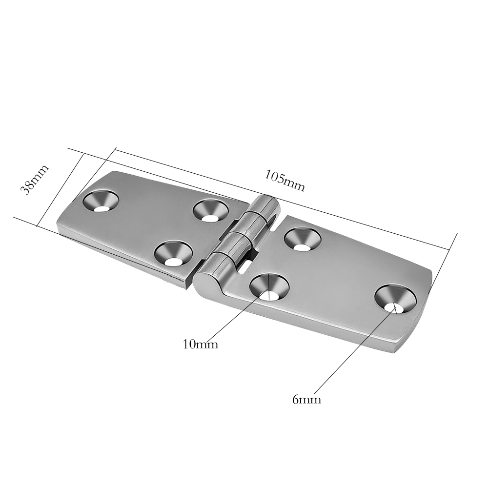 Andymarine Zware Rvs Gieten Scharnier Platte Scharnier Kastdeuren Voor Ramen Scharnier Houten Doos Scharnier Dikte: WHITE
