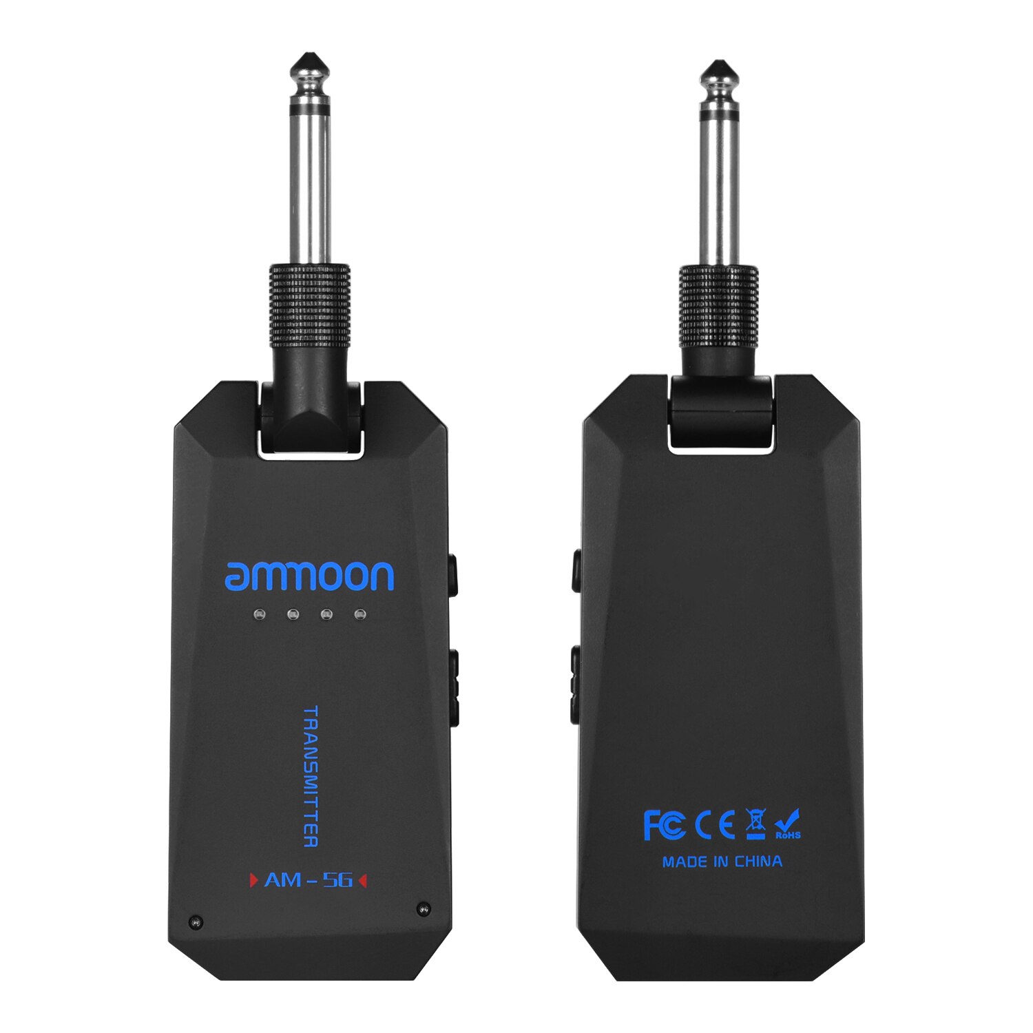 ammoon AM-5G Wireless 5.8G Guitar System Audio Transmitter and Receiver ISM Band for Electric Bass Guitars Amplifier Tools