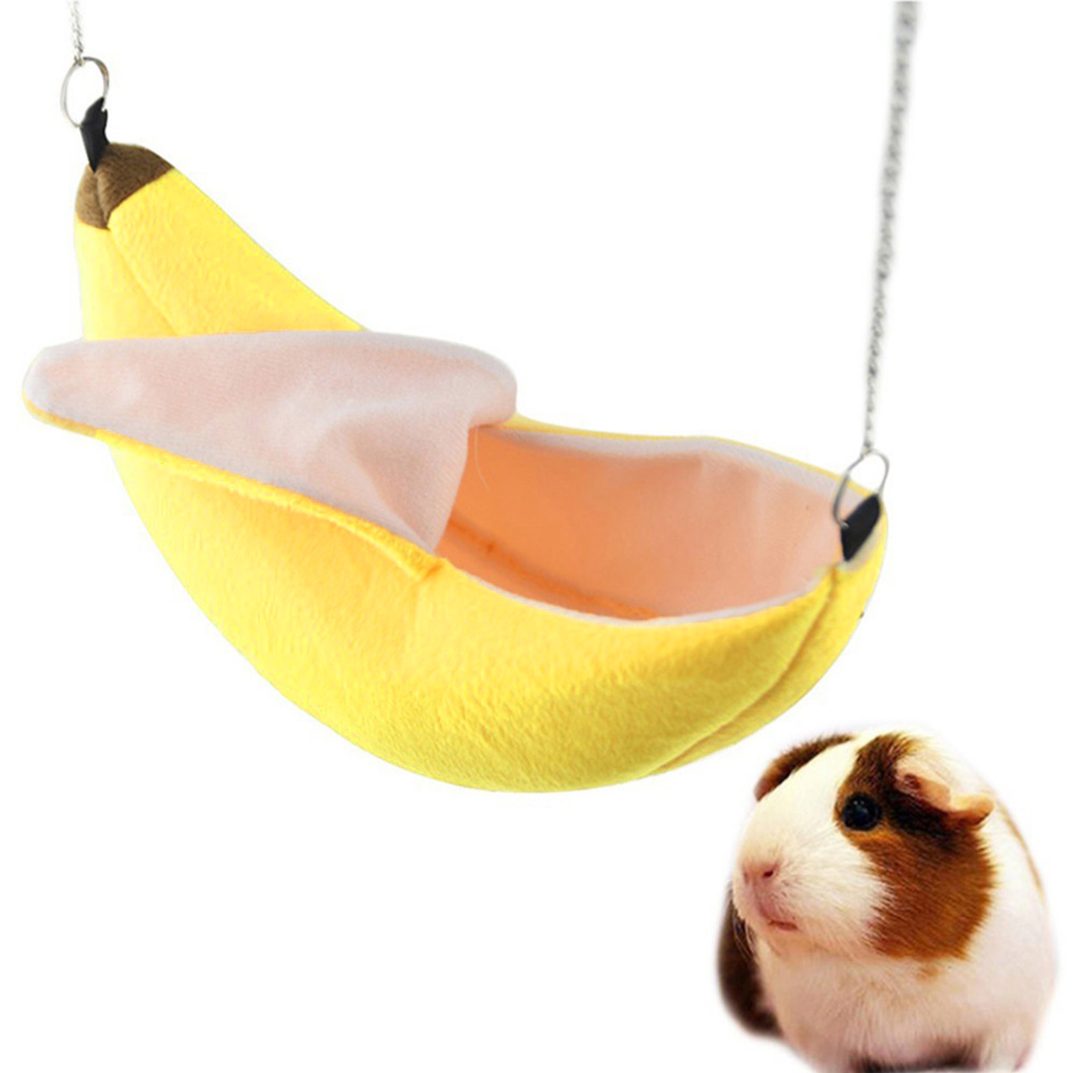 Nido de hámsteres para colgar en la casa, jaula con Hamaca, nido para dormir, cama para mascota, Hamster para rata, juguete, jaula, columpio para mascota, de plátano para animales pequeños