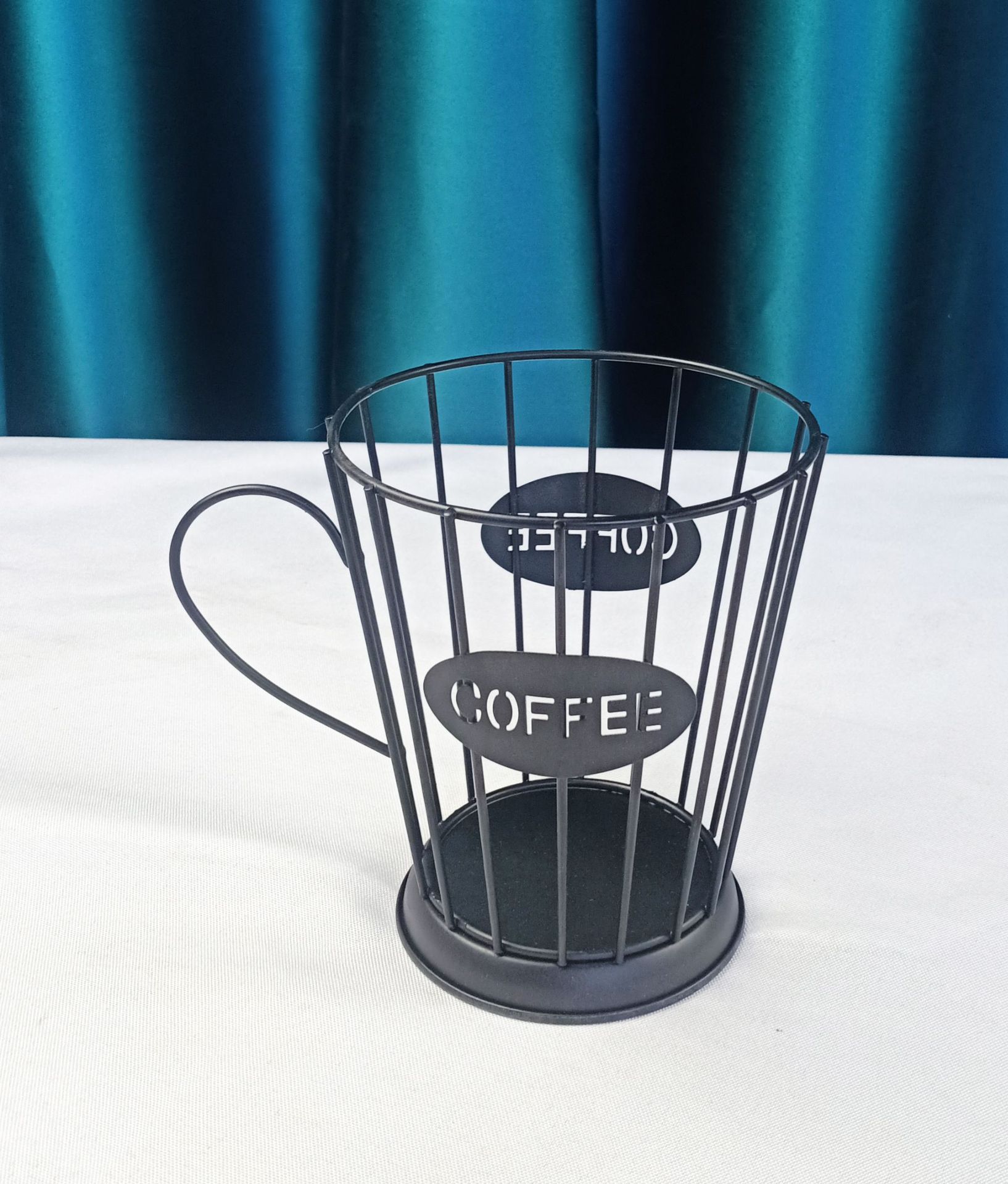 Panier de rangement universel pour capsules de café, support de rangement pour dosettes de café Nespresso, hôtel, rangement de cuisine domestique: Black 16.5x12x14cm