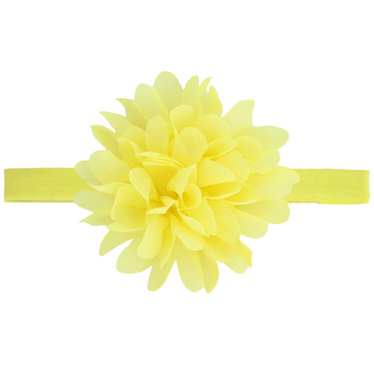 Baby pannband band gör-det-själv småbarn barn håraccessoarer nyfödd tiara chiffong spädbarn blomma blommig turban flicka bandage handgjorda