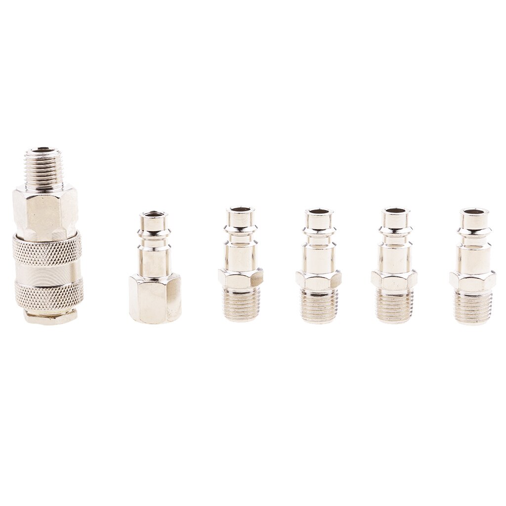 6x Air Quick Coupler Male Female Line Hose Quick Disconnect Coupler