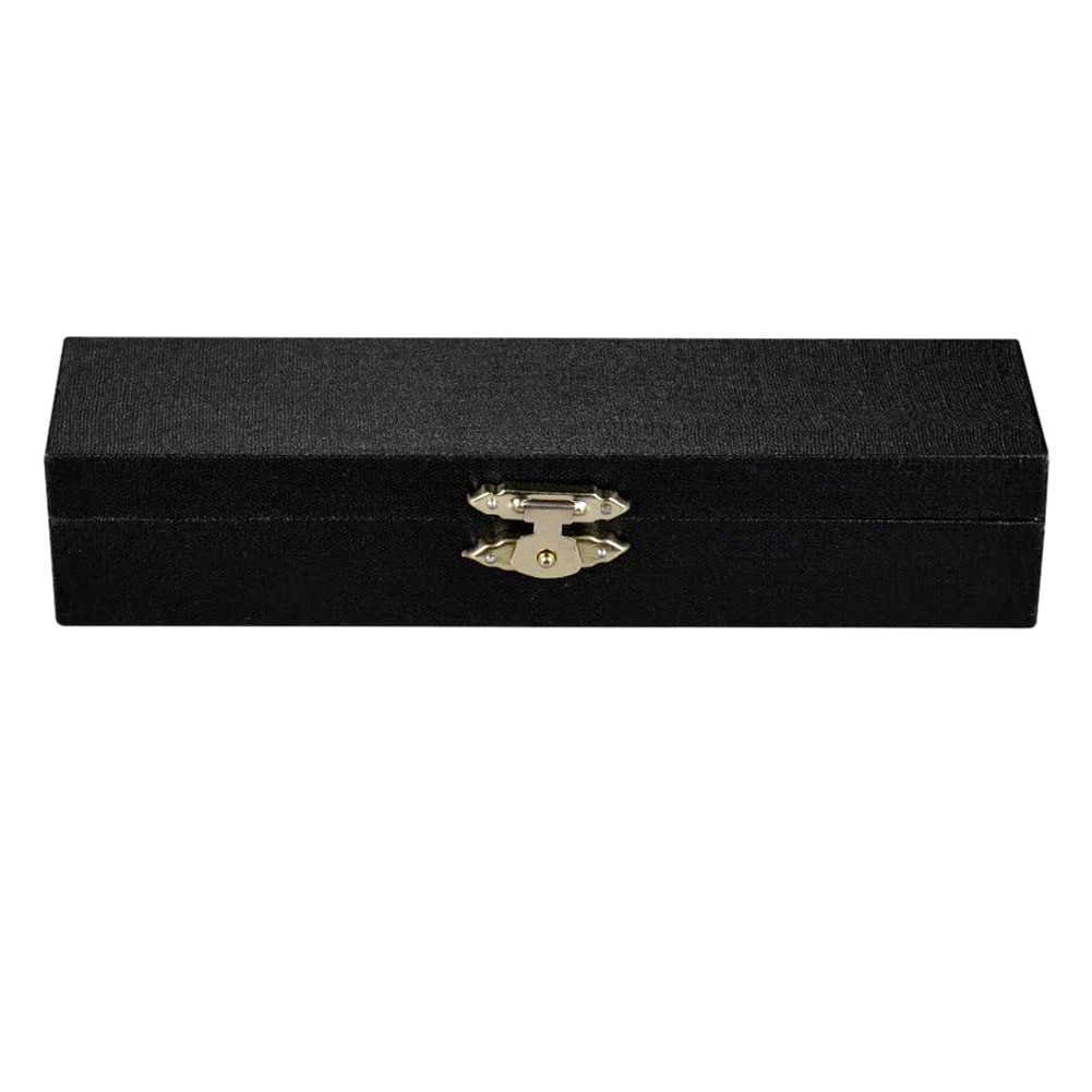 Mini Klarinet Model Muziekinstrument Miniatuur Bureau Decor Display Basklarinet Met Zwart Lederen Doos Bracket