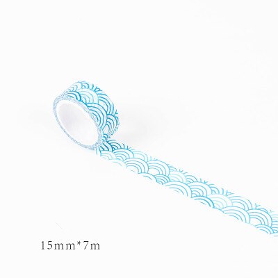 15mm * 7m söta kawaii kyoto dekoration japanska naglar dekorativa washi-tejp gör-det-själv scrapbooking maskeringstejp skolkontorstillbehör: 13