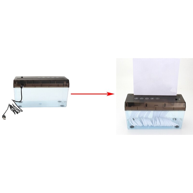 Usb Elektrische Dual Purpose Papier Shredder Desktop Mini Financiële Bill A4 Papiervernietiger Cutter Voor Home Office