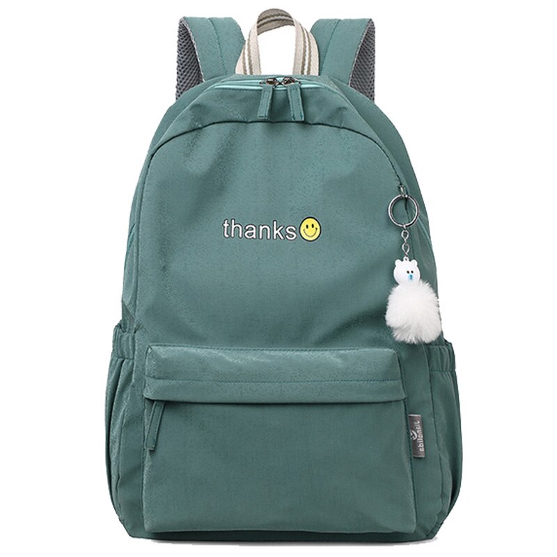 Chuwanglin college-stijl damesrugzak schooltas voor tienermeisjes waterdichte nylon tas reistassen dames  a91603: Groente