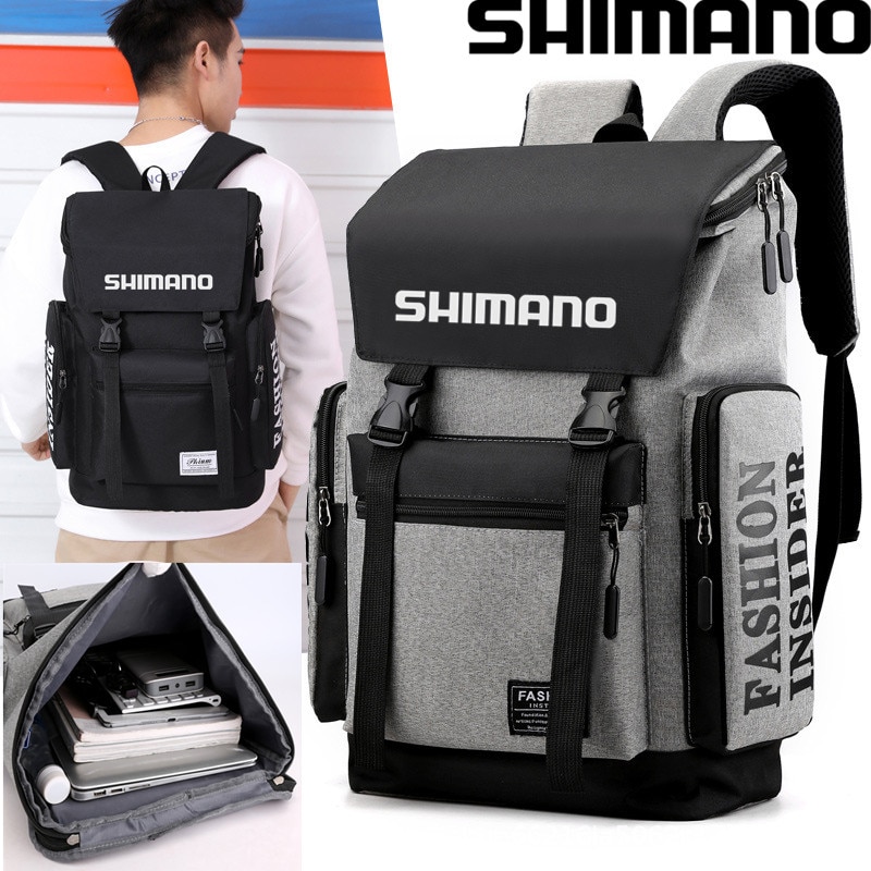 Shimano-mochila para deportes al aire libre para hombre, resistente al desgaste, transpirable, impermeable, de viaje, para otoño