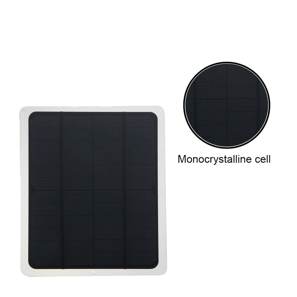 35W 18V Solar Panel Monocrystalline Solar Cell Solar Charger Controller with Alligator Clip Outdoor Rechargeable Power System