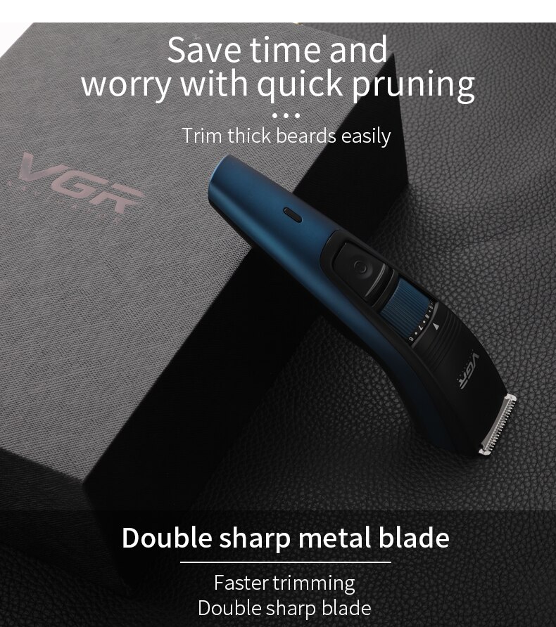 Professionele Waterdichte Elektrische Tondeuse Scheerapparaat Usb Oplaadbare Baard Trimmer Scheerapparaat Hair Trimmer Verstelbare Limiet Kam