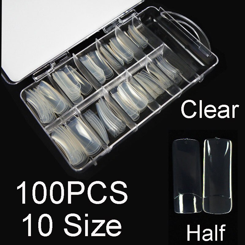 12/24/32 stuks nepnagels tips kleurenkaart nepnagelkunst nagellak gel art tip voorbeeld oefendisplay waaierbord staal manicure tool: 13 100 stuks