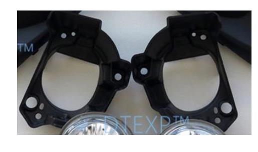 Fog Lamp Set 12V Fog Light Chrome Strip for Mazda 3 Front Lamp for Axela Warning Lights Clearance Lights Marker Lamps: lamp support 2