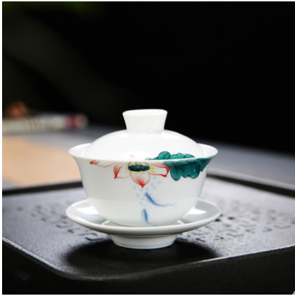 Smilatte Tazza da caffè in porcellana da 473 ml, classica tazza in ceramica bianca con manico grande, per tè, latte, cappuccino, blu