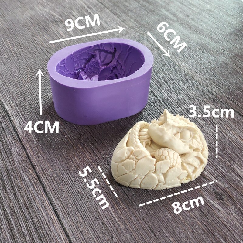 Baby Dragon Silicone Molds DIY Baby Party Cupcake Topper Fondant Cake Decorating Tools Polymer Clay Candy Chocolate Moulds15261