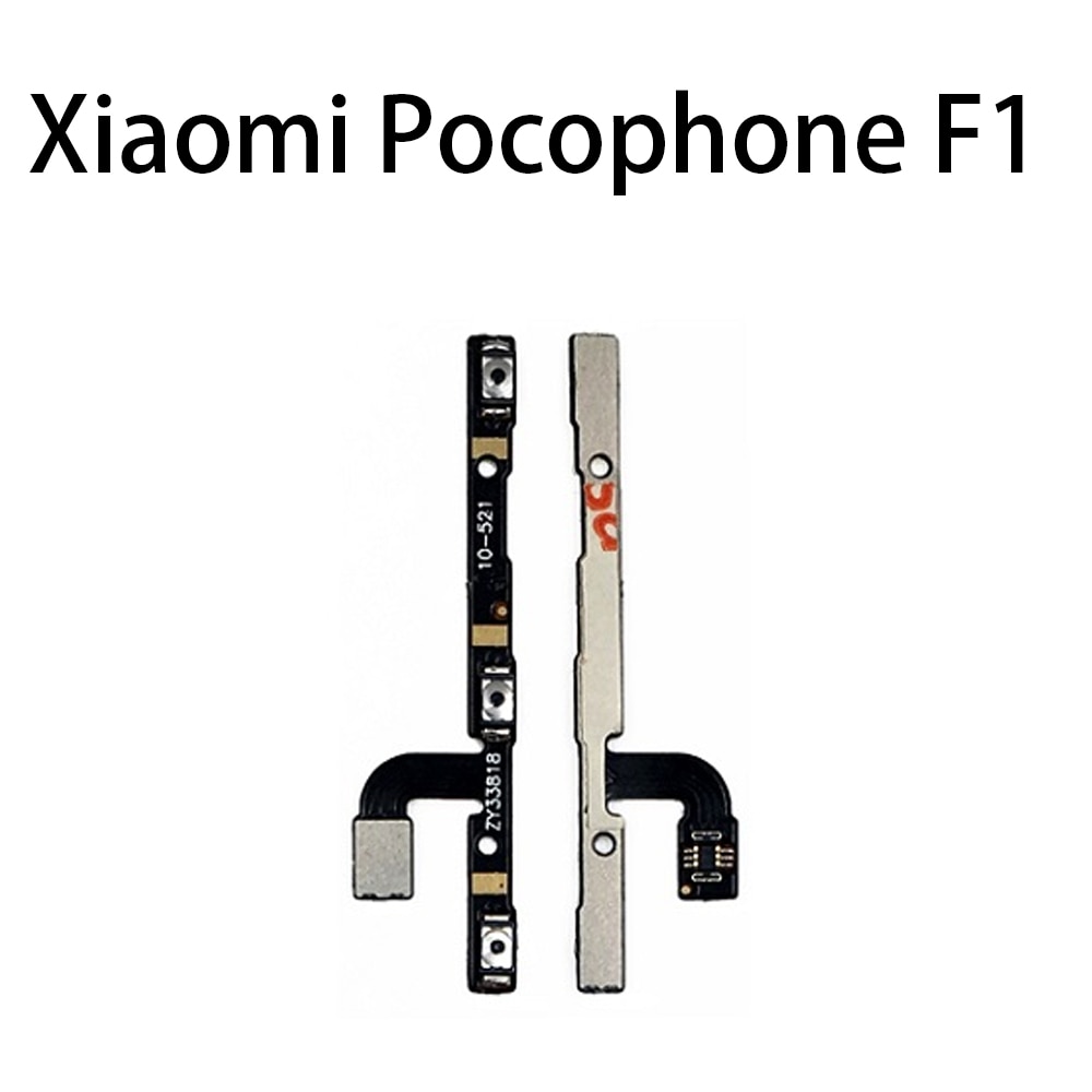 Flex Kabel Lint Vervanging Voor Xiaomi Pocophone F1 Volume Flex Switch On Off Vervanging Xiaomi Pocophone F1 Power Volume