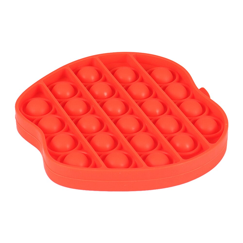 Push Pop Bubble Fidget Sensory Toy Autism Special Needs Pops Fidget Squeeze Funny Anti-stress Stress Reliever Toys: Red