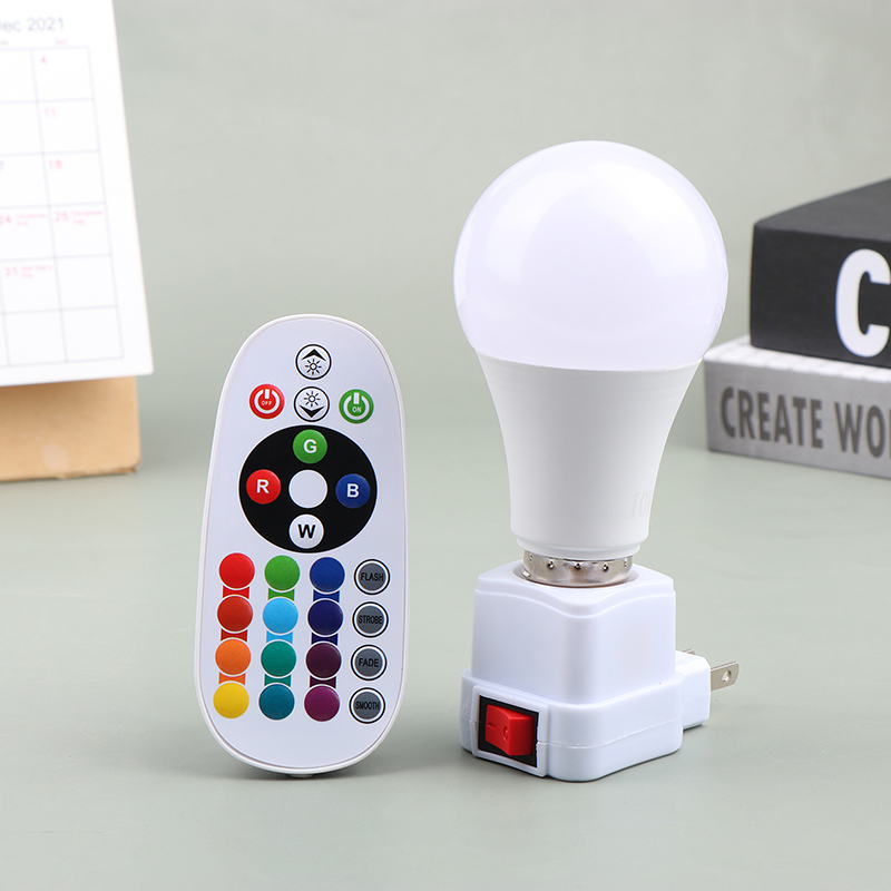 LED farbige Glühbirnen bunte Fernbedienung Glühbirne RGB Farbwechsel Globus E27 Schraube Mund Innen beleuchtung Dimmen kleine Nacht lampe